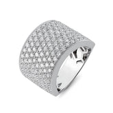 Brilliant Cut Pave Diamond Ring - Dracakis Jewellers